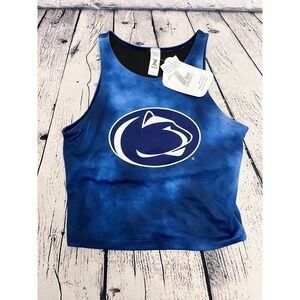 ZOOZATZ‎ Penn State Nittany Lions Tie Dye Crop Top Sleeveless Tank Shirt
